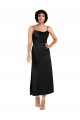Sleeveless Spaghetti Straps Silky Satin A-Line Formal Evening Dress Online