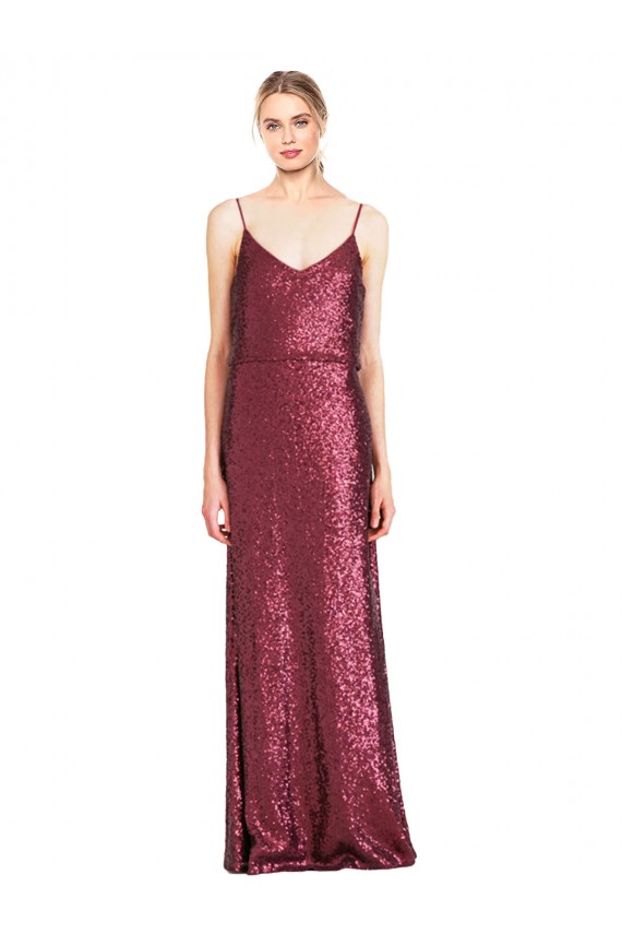 Sleeveless Halter Neck Sequin A-Line Formal Evening Dress Online
