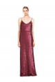 Sleeveless Halter Neck Sequin A-Line Formal Evening Dress Online