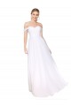 Sleeveless Off the Shoulder Soft Chiffon A-Line Formal Evening Gown Online