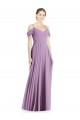 Sleeveless Off the Shoulder Open Back Soft Chiffon A-Line Semi Formal Evening Dress Online