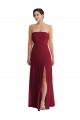 Sleeveless Strapless Low Back Soft Chiffon A-Line Formal Evening Dress Online
