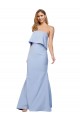Sleeveless Strapless Low Back Stretch Crepe A-Line Formal Dress Online