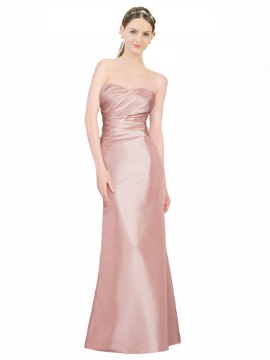Sleeveless Sweetheart Low Back Stretch Satin A-Line Formal Evening Dress Online