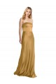 Sleeveless Strapless Stretch Satin A-Line Formal Evening Dress Online