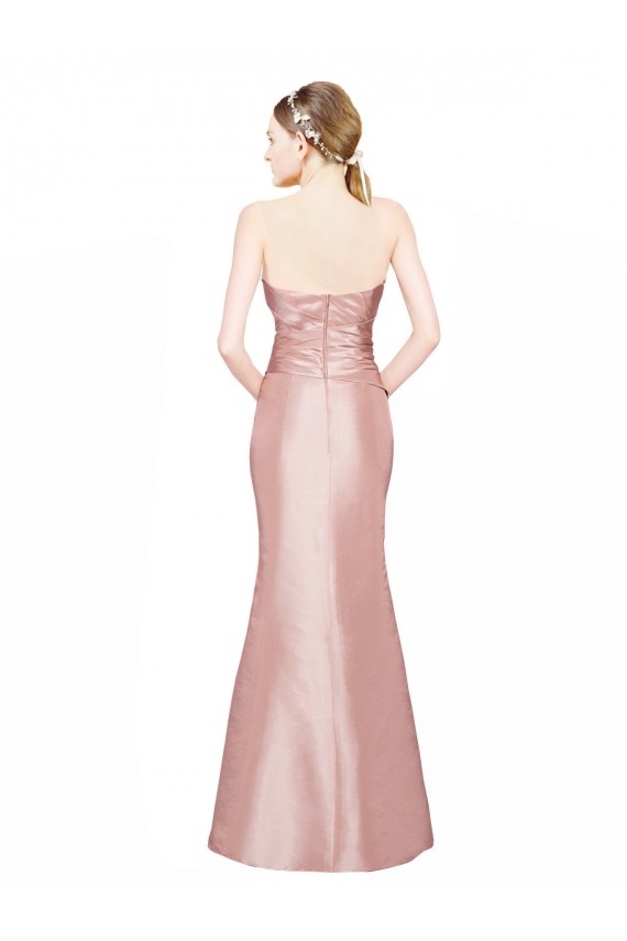 Sleeveless Sweetheart Low Back Stretch Satin A-Line Formal Evening Dress Online