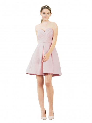 Sleeveless Sweetheart Satin A-Line Evening Dress Online