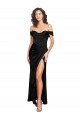 Sleeveless Sweetheart Low Back Silky Satin A-Line Black Tie Evening Dress Online