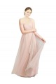 Sleeveless Pink Sweetheart Tulle A-Line Evening Dress Online