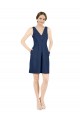 Sleeveless V-Neck Open Back Satin A-Line Evening Dress Online