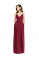 Sleeveless Spaghetti Straps Open Back Soft Chiffon A-Line Semi Formal Evening Dress Online