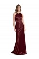 Sleeveless Spaghetti Straps Stretch Satin A-Line Formal Evening Dress Online