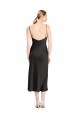 Sleeveless Spaghetti Straps Low Back Stretch Satin A-Line Formal Evening Gowns Online