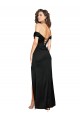 Sleeveless Sweetheart Low Back Silky Satin A-Line Black Tie Evening Dress Online
