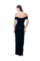 Sleeveless Black Off the Shoulder Stretch Crepe Mermaid Formal Dress Online