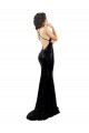 Sleeveless V-Neck Criss Cross Open Back Sequin Mermaid Black Tie Evening Dress Online