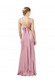 Sleeveless Spaghetti Straps Open Back Stretch Crepe Sheath Formal Evening Dress Online
