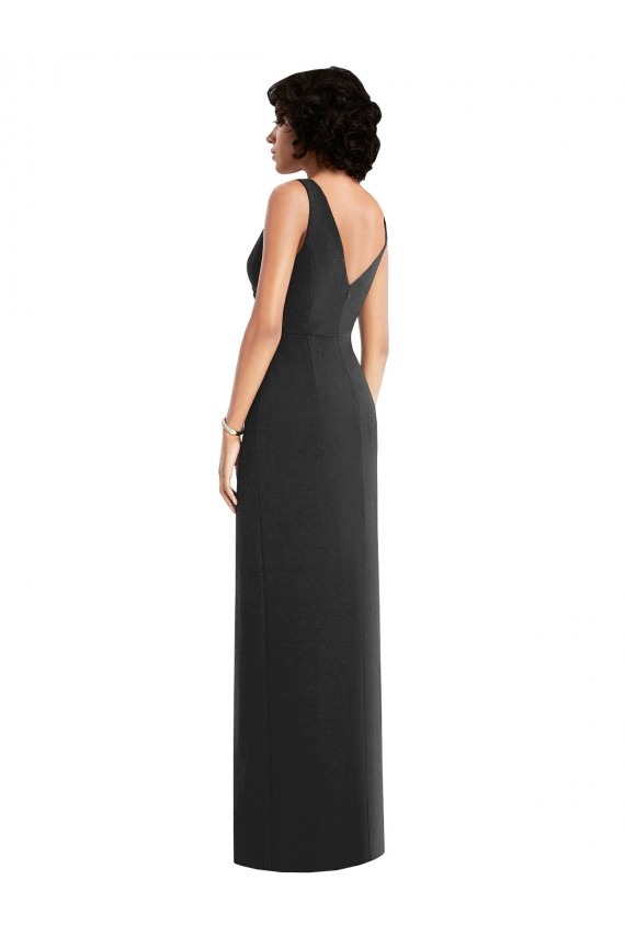 Sleeveless V-Neck V-Back Spandex Sheath Formal Evening Dress Online