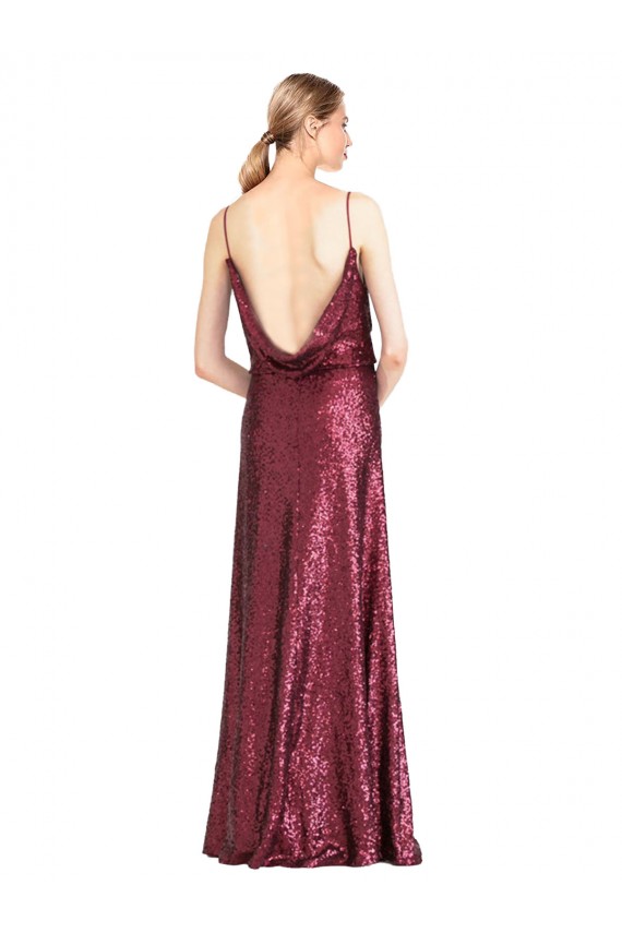 Sleeveless Halter Neck Sequin A-Line Formal Evening Dress Online