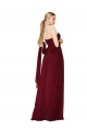 Sleeveless Burgundy Sweetheart Soft Chiffon A-Line Formal Evening Dress Online