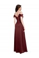 Sleeveless Off the Shoulder Stretch Satin A-Line Formal Dress Online