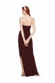 Sleeveless Strapless Stretch Crepe Sheath Formal Evening Dress Online