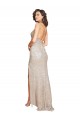 Sleeveless Spaghetti Straps Criss Cross Open Back Sparkling Sequin Mermaid Black Tie Evening Dress Online