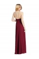 Sleeveless Dark Green Spaghetti Straps Soft Chiffon A-Line Semi Formal Evening Dress Online