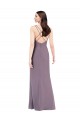 Sleeveless Sweetheart Criss Cross Open Back Soft Chiffon Column Formal Evening Dress Online