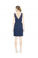 Sleeveless V-Neck Open Back Satin A-Line Evening Dress Online