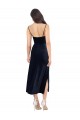Sleeveless Cowl Neck Low Back Stretch Velvet Column Formal Evening Dress Online