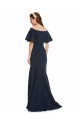Short Sleeves Off the Shoulder Stretch Crepe Mermaid Evening Dress Online