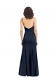 Sleeveless High Neck Low Back Stretch Crepe Sheath Formal Dress Online