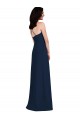 Sleeveless Halter Neck Criss Cross Open Back Stretch Crepe Trumpet Semi Formal Evening Dress Online