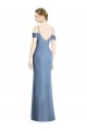 Cold Shoulder Off the Shoulder Open Back Soft Chiffon A-Line Formal Evening Dress Online