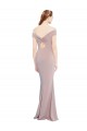 Sleeveless Off the Shoulder Keyhole Back Stretch Crepe Mermaid Formal Evening Dress Online