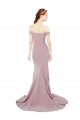 Sleeveless Off the Shoulder Stretch Crepe Mermaid Evening Dress Online