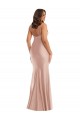 Sleeveless V-Neck Silky Satin Mermaid Plus Size Formal Evening Dress Online