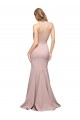 Sleeveless Dusty Pink Sweetheart Stretch Crepe Sheath Formal Evening Dress Online
