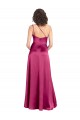 Sleeveless One Shoulder Open Back Stretch Satin A-Line Formal Evening Dress Online