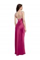Sleeveless Spaghetti Straps Low Back Stretch Satin A-Line Formal Evening Dress Online