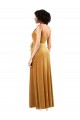 Sleeveless V-Neck V-Back Stretch Velvet Column Black Tie Evening Dress Online