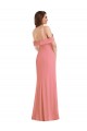 Sleeveless One Shoulder Low Back Stretch Crepe Trumpet Semi Formal Evening Dress Online