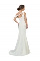 Sleeveless Ivory One Shoulder Stretch Crepe Sheath Formal Evening Dress Online