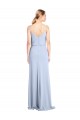 Sleeveless Cowl Neck V-Back Stretch Crepe Sheath Formal Dress Online