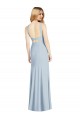 Sleeveless Halter Neck Backless Stretch Crepe Trumpet Formal Evening Dress Online