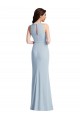 Sleeveless Halter Neck Stretch Crepe Trumpet Formal Dress Online