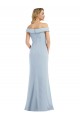 Sleeveless Off the Shoulder Stretch Crepe Trumpet Semi Formal Evening Dress Online