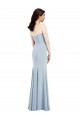 Sleeveless V-Neck Low Back Stretch Crepe Trumpet Evening Gown Online