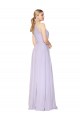 Sleeveless Halter Neck Soft Chiffon A-Line Formal Evening Dress Online